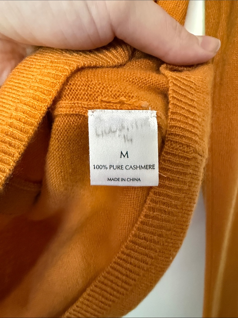 TSE Orange V-Neck Button Down Cardigan - Picture 4 of 4
